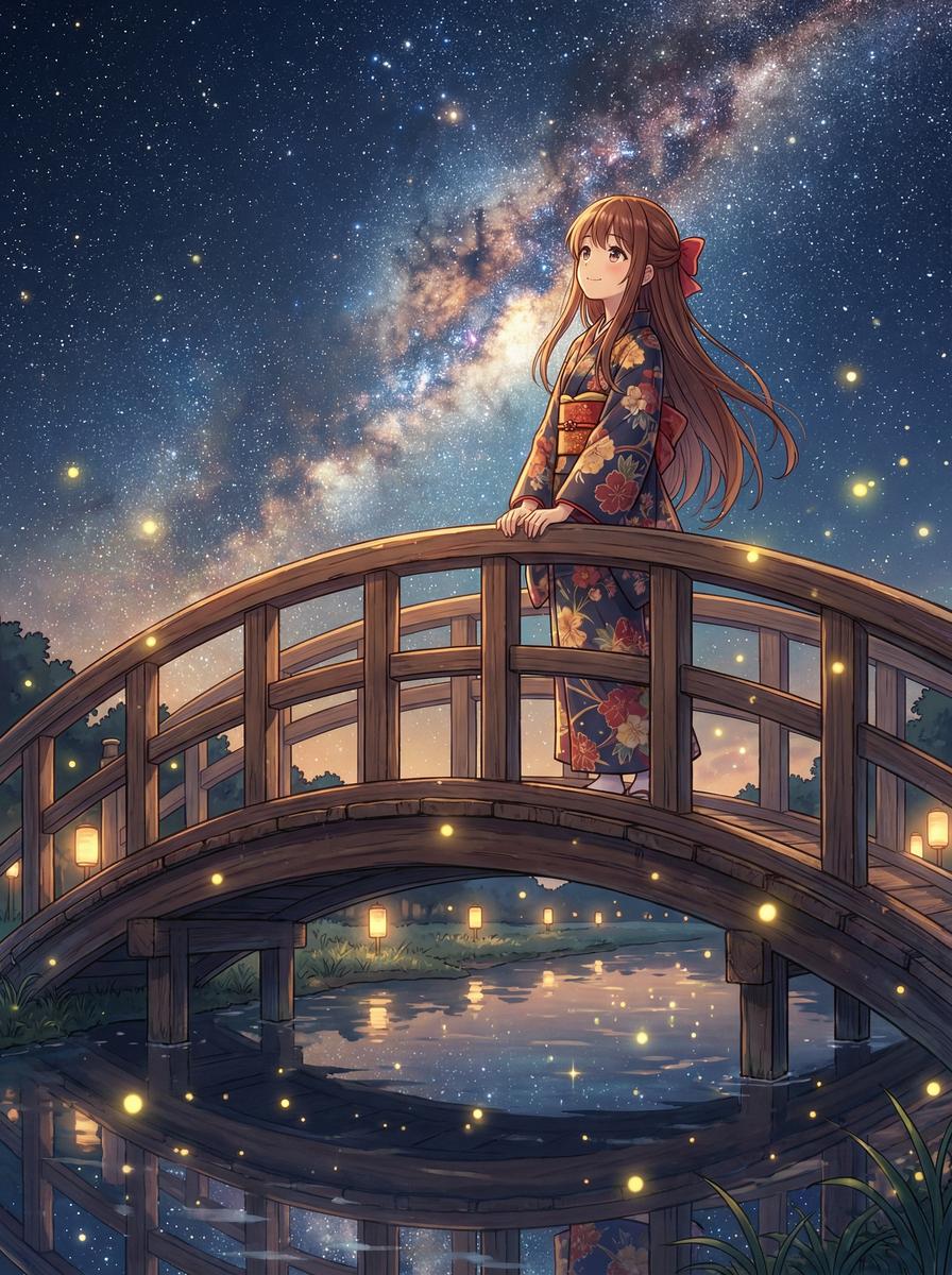 抖音风动漫-架向星空之桥
